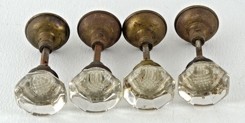 Lot antique doorknob sets - 4,