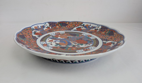 Imari footed platter - imari,