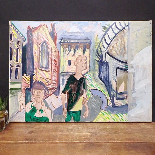Unusual painting people - painting,
