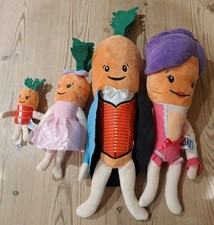 Kevin The Carrot & Family Plush Toys Aldi 4 In Total