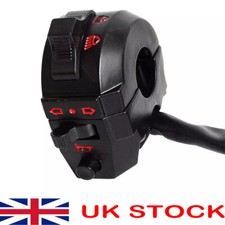 Universal Motorcycle 7/8"Handlebar Motorbike Switch Gear Control Light Indicator