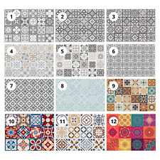 24 pcs Peel and Stick Tiles Sticker DIY Stick on Tile Mosaic Decals Splashback