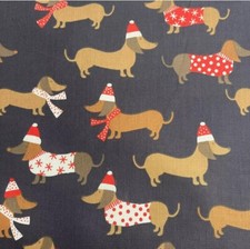 Christmas Polycotton Fabric