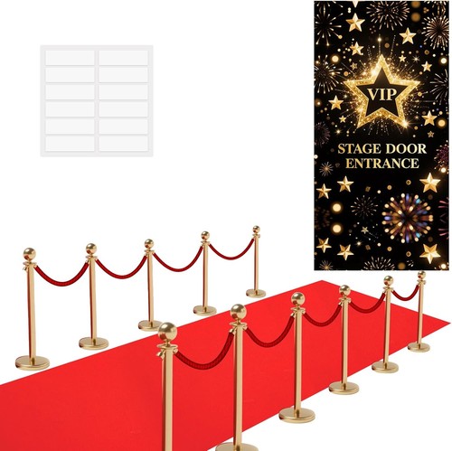 Red carpet runner for party - red,