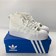 Adidas Nizza Platform Mid White Sneakers Size 5.5 New In Box