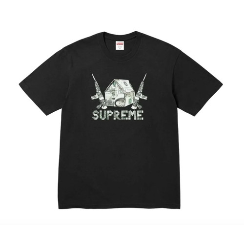 Supreme origami tee - origami, black