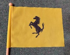 Genuine FERRARI Flag with Wooden pole. 