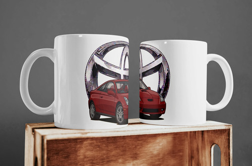 Toyota celica cartoon - cartoon, 11oz