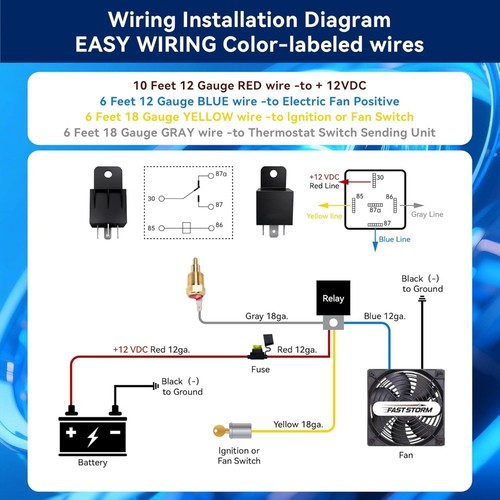 12v 60a electric radiator fan - 12v,