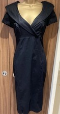 Pin Up Girl Clothing Pin Up Couture Black Wiggle Dress Size M