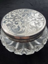 Vintage Silver Plated Glass