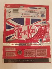 kit kat Special edition Diamond Jubilee 2012 4 finger wrappers
