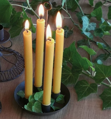 Rustic round taper - round, candle