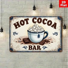 Hot Cocoa Bar Metal Sign