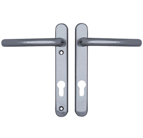 Upvc door handle chrome fab - upvc,