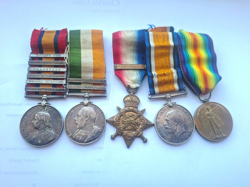 Boer war medals - &, 1914