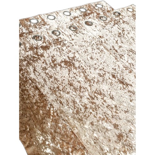 Pair light gold velvet - pair,