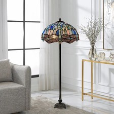 Blue Dragonfly Tiffany Floor