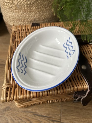 Vintage hadida blue - wave, white