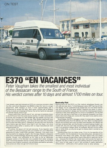 Bessacarr e370 fiat ducato - e370,