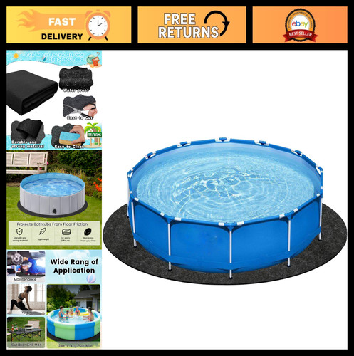15ft round hot tub mat - mat, above