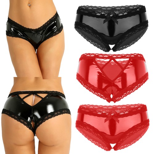 Women pvc leather underwear - women,