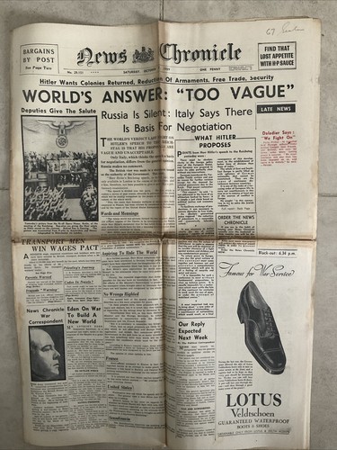 Original wwii news - original, chronicle
