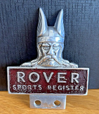 Rover Sports Register Viking Enamel Car Badge Mascot Emblem Radiator Ornament