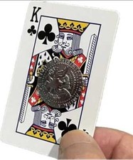 2X Magnetic Playing Cards Make Coins Vanish Easy Gimmick Card Card Trick