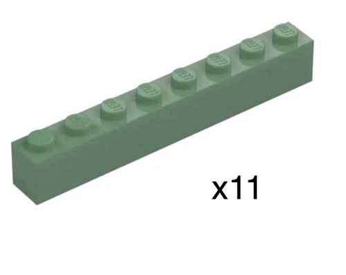 Lego 3008 sand green 1x8 - sand,