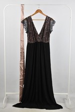 Tiffany Rose Rosa Maternity Gown In Vintage Blush & Black Size 16-18 Boxed