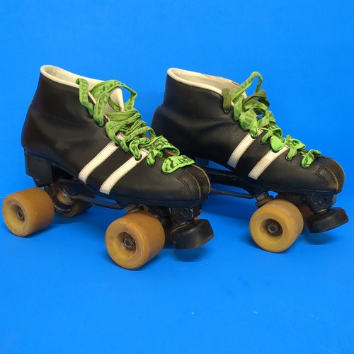 1980s striped roller skates - roller,