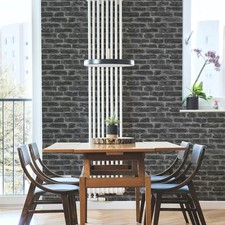 Superfresco Easy Wallpaper Industry Brick Effect Black/Grey