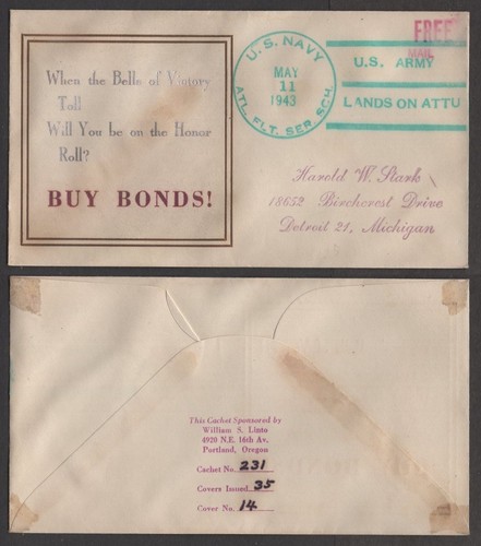 1943 navy patriotic cover - u.s.,