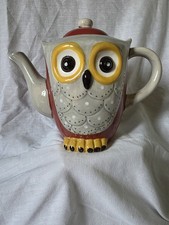 Novelty owl teapot ceramic - novelty,