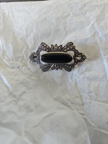 Black oval onyx - black,