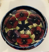 Moorcroft Bowl For Liberty &Co Tudric Hammered Pewter Base Diam 26.5 Height 9.cm