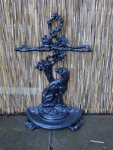 Cast iron walking stick - , stand