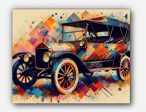 Vintage car duryea motor - vintage,