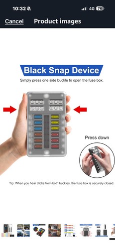 12v blade fuse box kit - fuse, camper