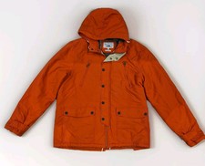Next Men’s L Orange The Parka Winter Coat With Hood Water Resistant Wind Breaker