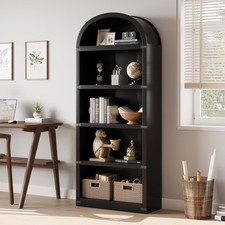 71.7" 5 Tier Arched Bookshelf