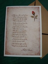Burns Card 5 x 7" My Love Is