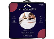 Dreamland 16887 Double Electric Heated Mattress Protector Organic Cotton White