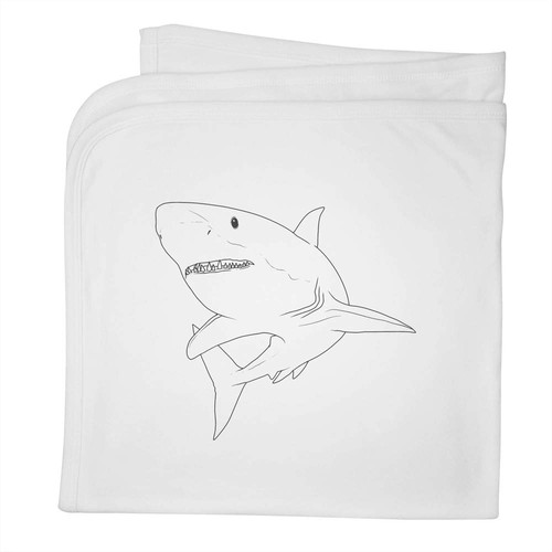 Great white shark baby - white,