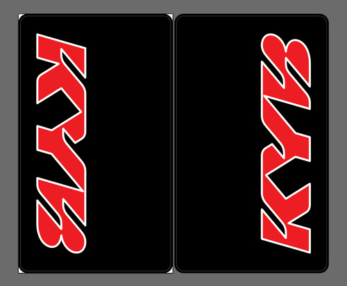 Kyb upper fork decals - kyb,