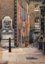 STREET SCENE LANDSCAPE Watercolour Painting - 20TH CENTURY