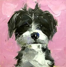 Original Oil Painting Maltese