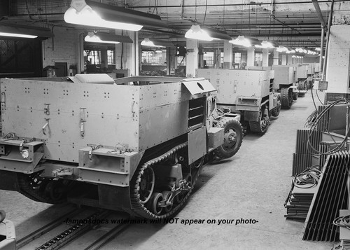 Half track scout car photo - half,