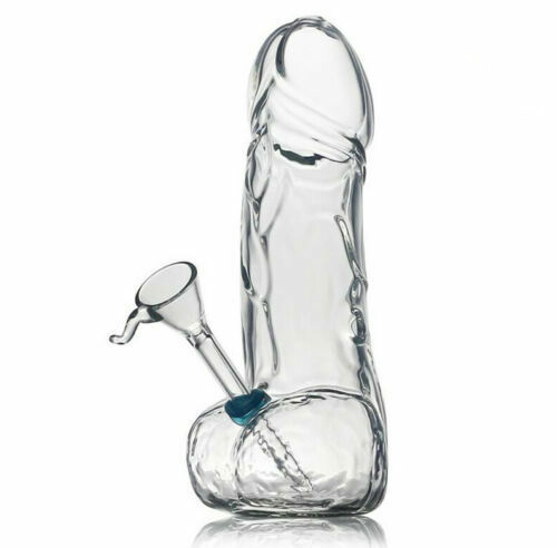 Male penis glass bong shisha - 8"male,